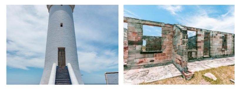 Port Stephens Lighthouse, Fingal Island (Shark Island), NSW