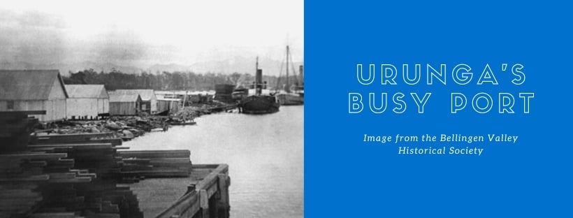 Urunga's ship port image from the Bellingen Valley Historical Society