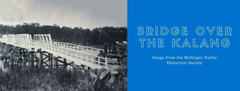 First bridge over the Kalang river image from the Bellingen Valley Historical Society
