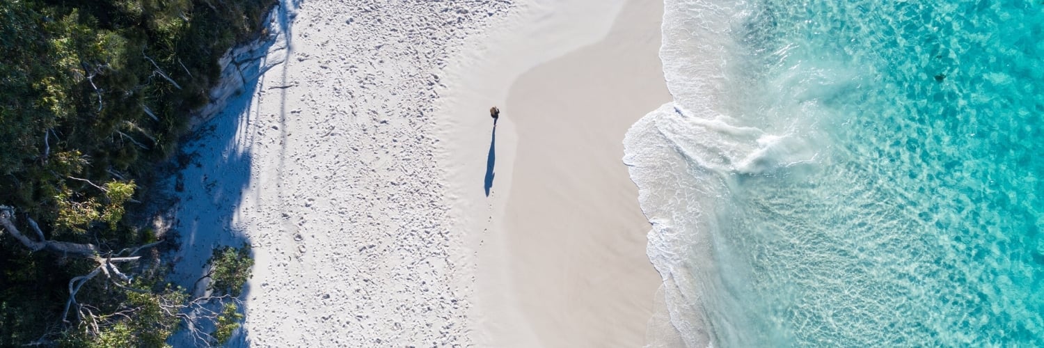 Hyams white sand beach Jervis Bay, New South Wales