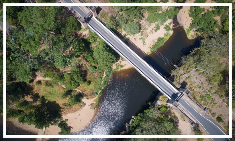 Hamden Suspension Bridge over Kangaroo River, Kangaroo Valley, Shoalhaven, NSW