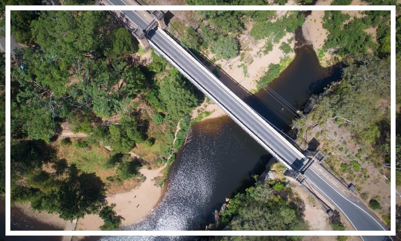 Hamden Suspension Bridge over Kangaroo River, Kangaroo Valley, Shoalhaven, NSW