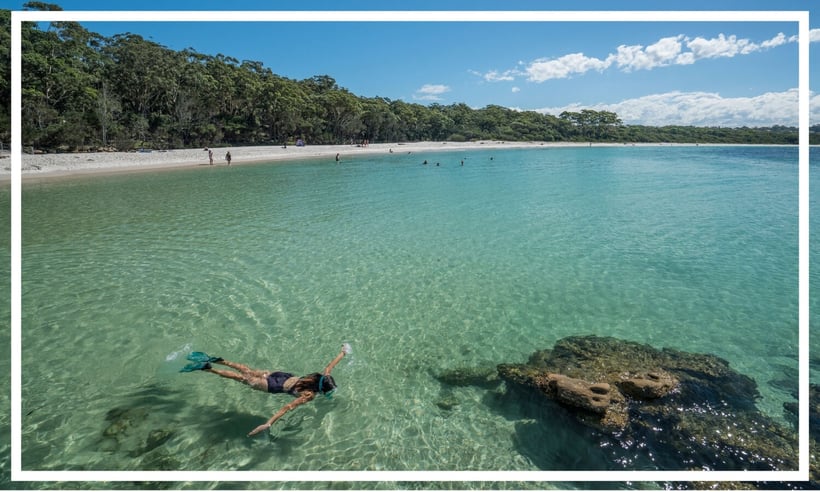 Snorkelling at Green Patch Jervis Bay by Dee Kramer Photography; Destination NSW