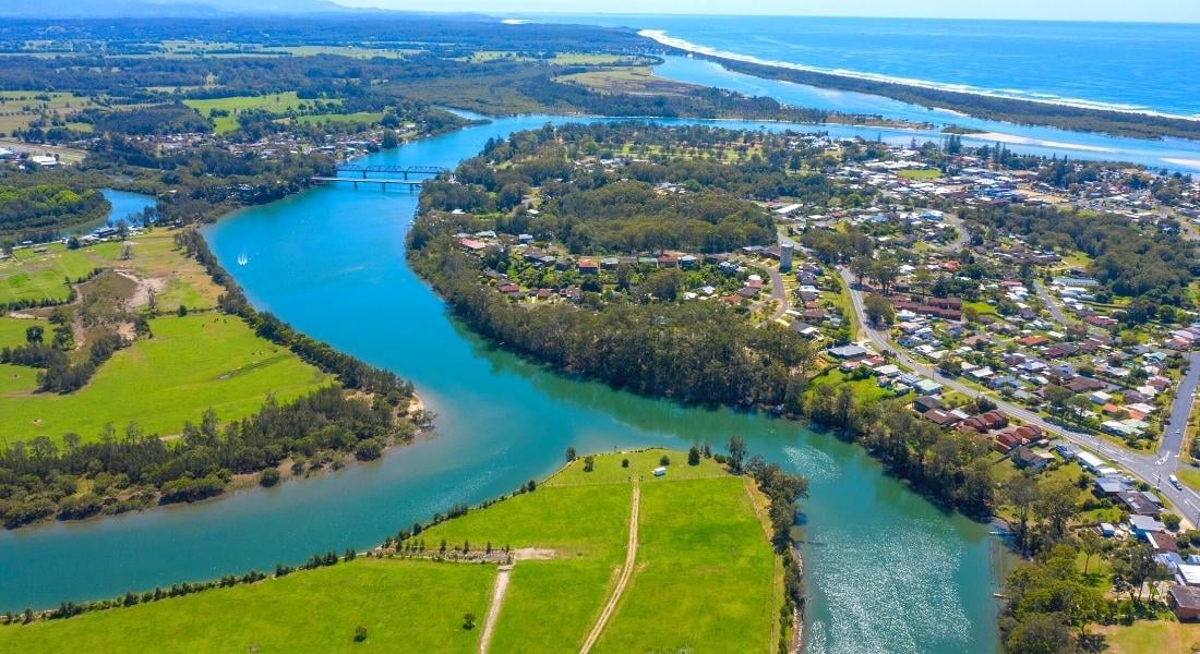 The Kalang River, Urunga, NSW