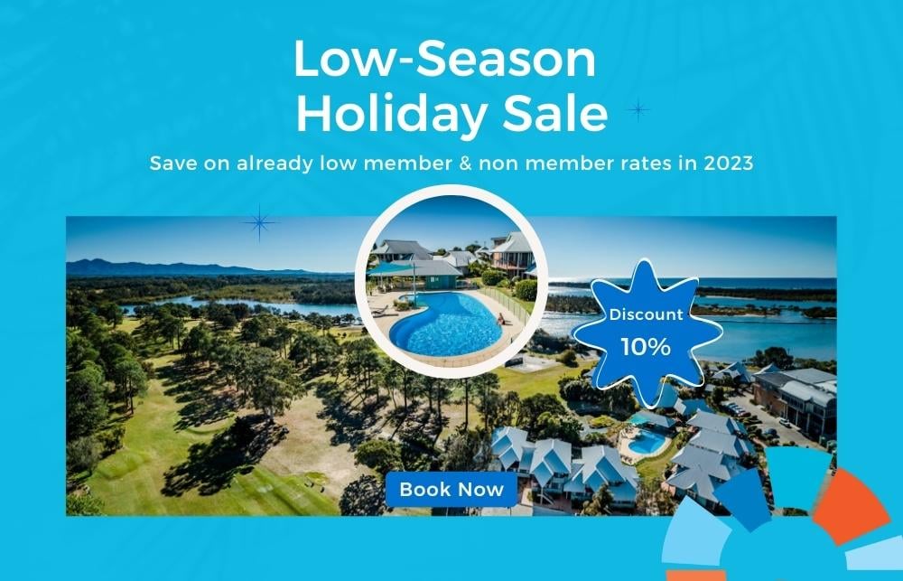 Riverside Holiday Resort Urunga Low Season Holiday Sale 2023 (1750 × 875px) (560 × 360px) (560 × 360px)-1