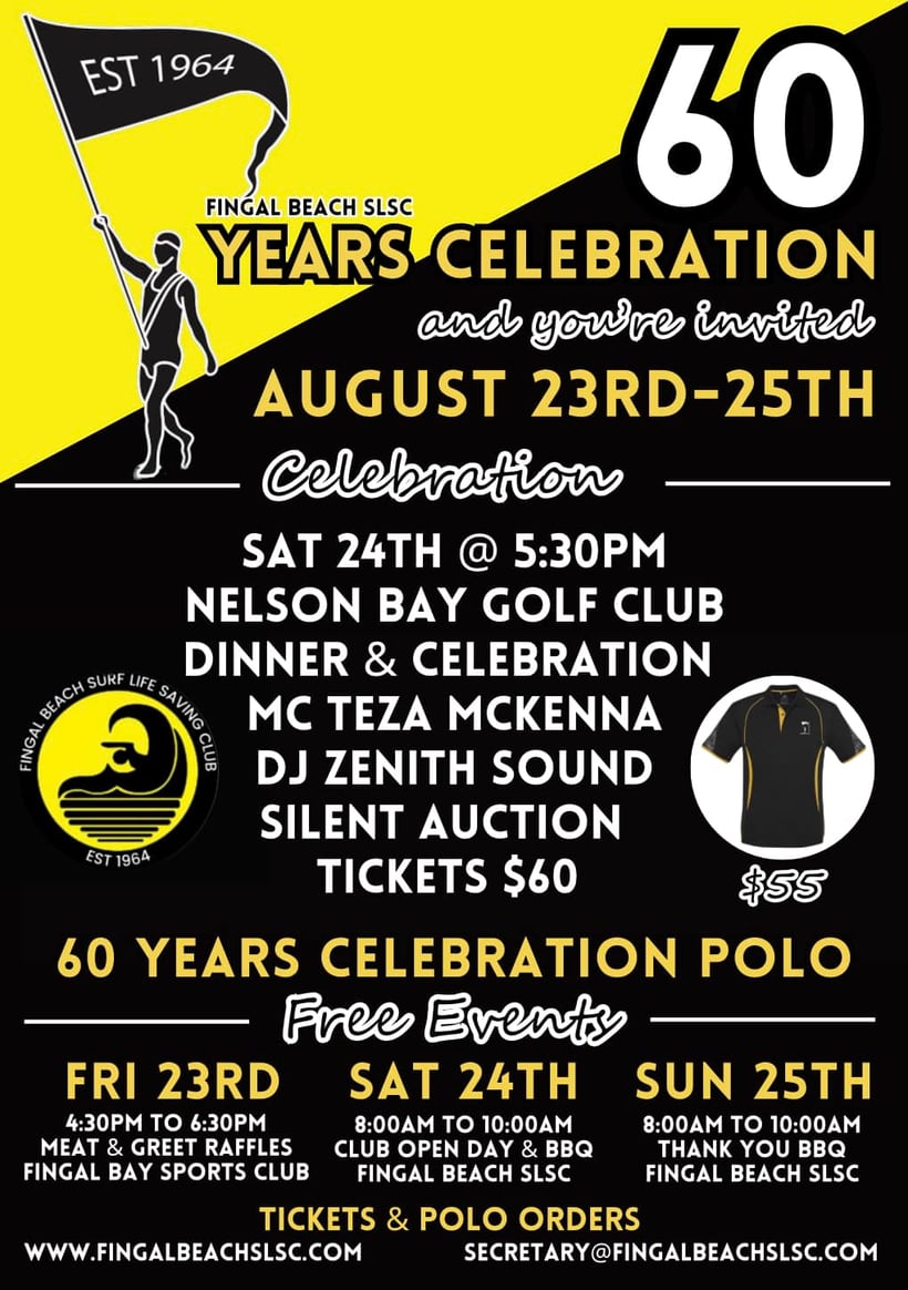 Fingal Beach SLSC 60th Celebrations