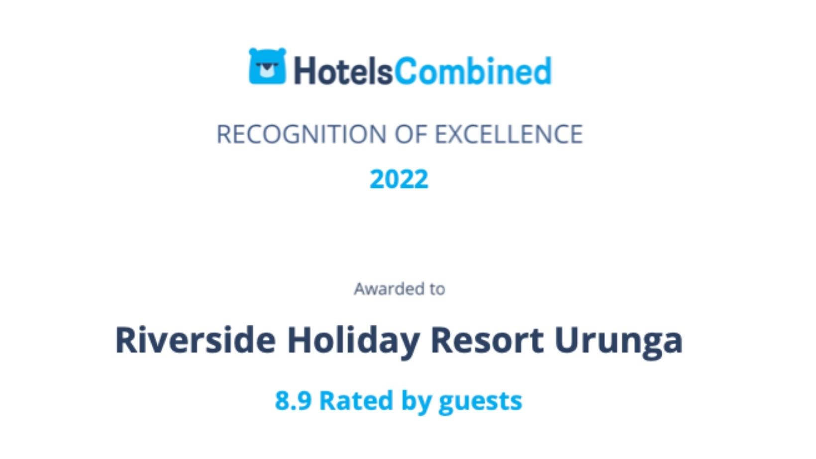 Riverside Holiday Resort Urunga joins an elite group of hotels around the world that have been awarded the HotelsCombined Recognition of Excellence.