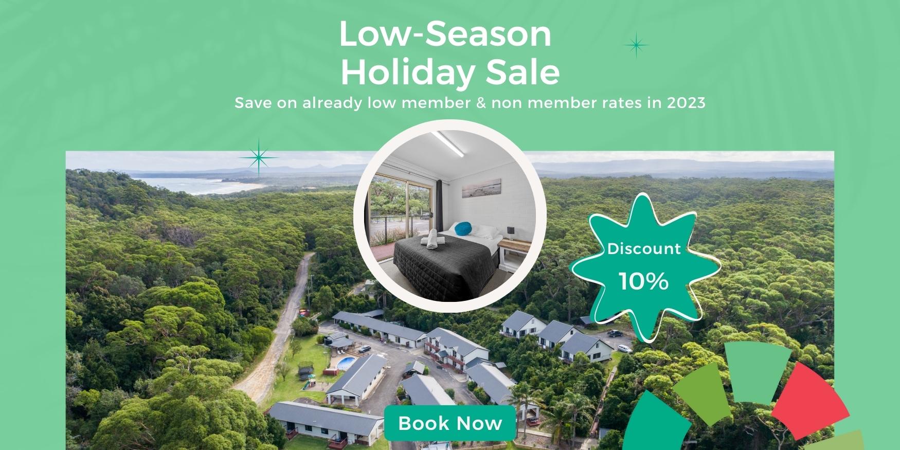  Enjoy discounted low-season holidays at Haven Holiday Resort in Sussex Inlet on the NSW South Coast