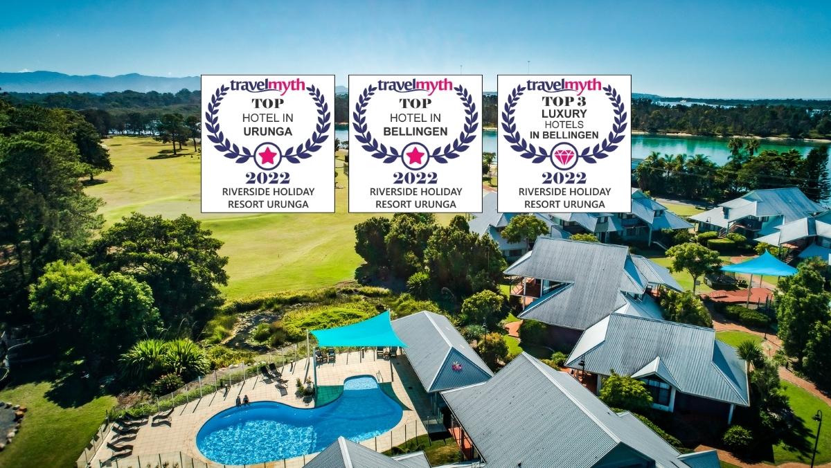 Riverside Holiday Resort Urunga receives Travelmyth Top Hotel Awards for 2022