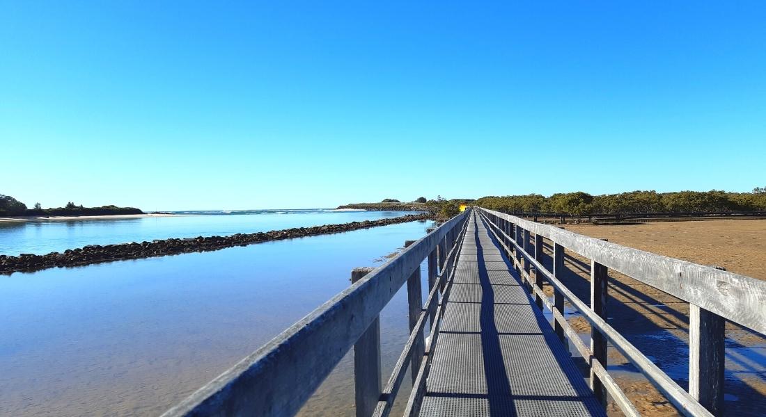 The coastal village of Urunga in the Bellingen Shire NSW with its famous boardwalk is a fishing favourite with locals and visitors